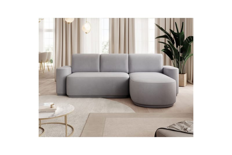 Sektionssoffa Eltap Aurumm 285x92x180 cm - Amore 03, Ljusgrå, Höger - Möbler - Soffa - Bäddsoffa