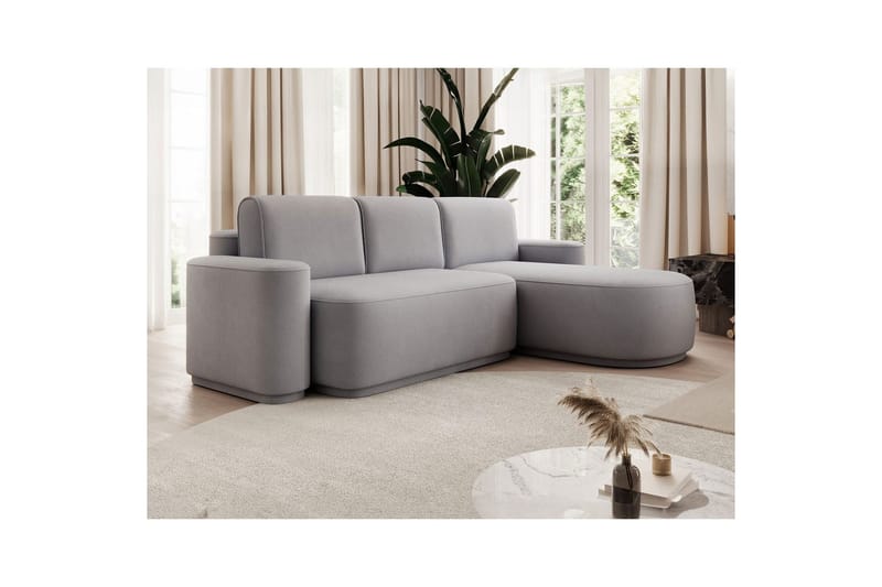 Sektionssoffa Eltap Aurumm 285x92x180 cm - Amore 03, Ljusgrå, Höger - Möbler - Soffa - Bäddsoffa
