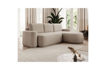 Sektionssoffa Eltap Aurumm 285x92x180 cm - Amore 18, Beige, Höger - Möbler - Soffa - Bäddsoffa