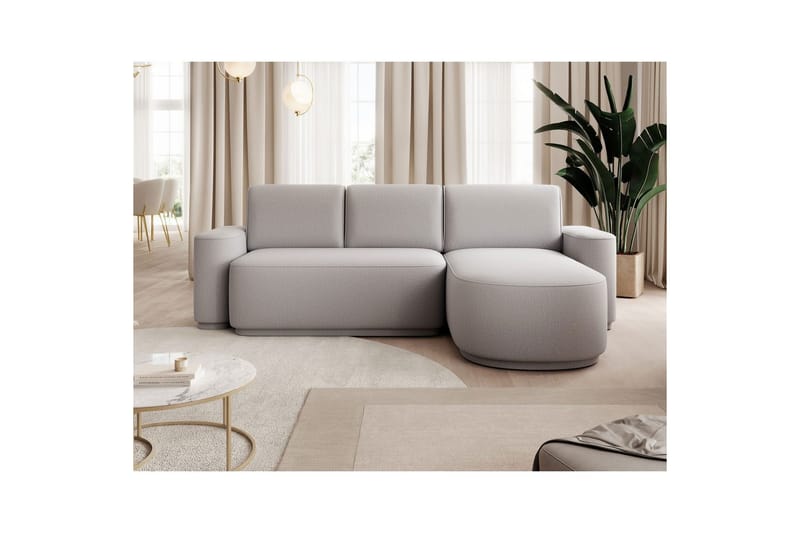 Sektionssoffa Eltap Aurumm 285x92x180 cm - Enjoy 04, Grå, Höger - Möbler - Soffa - Bäddsoffa