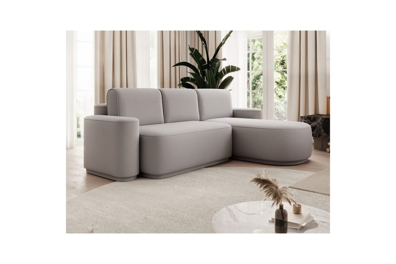 Sektionssoffa Eltap Aurumm 285x92x180 cm - Enjoy 04, Grå, Höger - Möbler - Soffa - Bäddsoffa