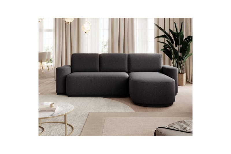 Sektionssoffa Eltap Aurumm 285x92x180 cm - Enjoy 05, Mörkgrå, Höger - Möbler - Soffa - Bäddsoffa