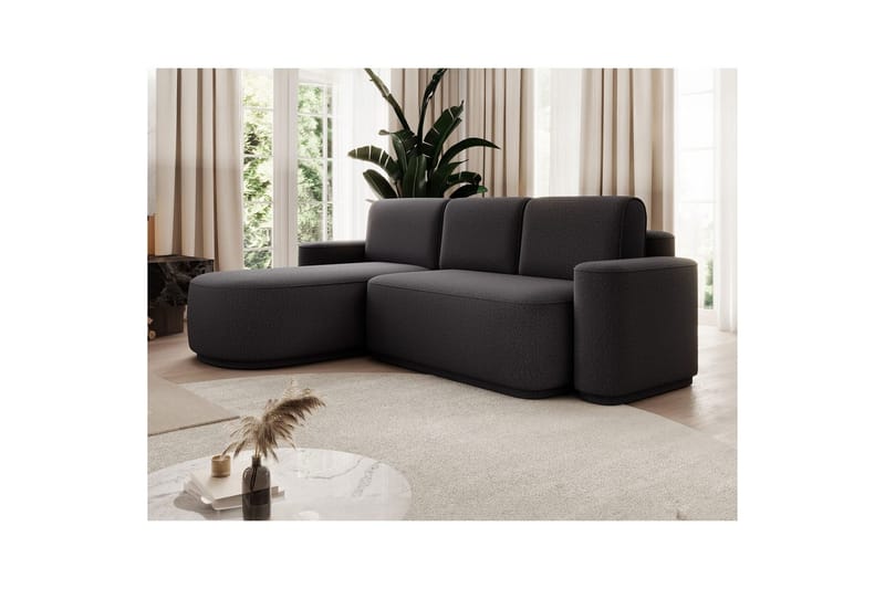 Sektionssoffa Eltap Aurumm 285x92x180 cm - Enjoy 05, Mörkgrå, Vänster - Möbler - Soffa - Bäddsoffa
