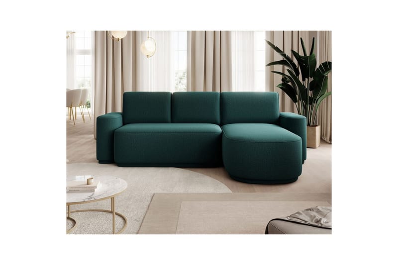 Sektionssoffa Eltap Aurumm 285x92x180 cm - Enjoy 35, Grön, Höger - Möbler - Soffa - Bäddsoffa