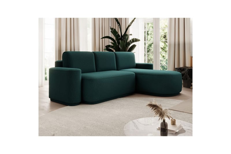 Sektionssoffa Eltap Aurumm 285x92x180 cm - Enjoy 35, Grön, Höger - Möbler - Soffa - Bäddsoffa