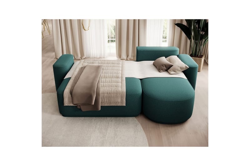 Sektionssoffa Eltap Aurumm 285x92x180 cm - Enjoy 35, Grön, Höger - Möbler - Soffa - Bäddsoffa