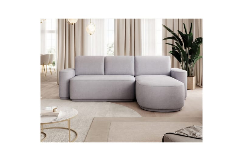 Sektionssoffa Eltap Aurumm 285x92x180 cm - Touch 03, Ljusgrå, Höger - Möbler - Soffa - Bäddsoffa