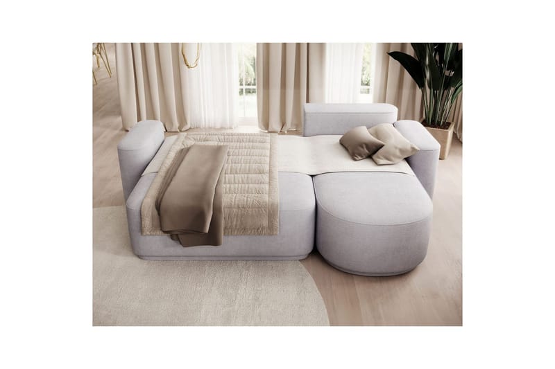 Sektionssoffa Eltap Aurumm 285x92x180 cm - Touch 03, Ljusgrå, Höger - Möbler - Soffa - Bäddsoffa