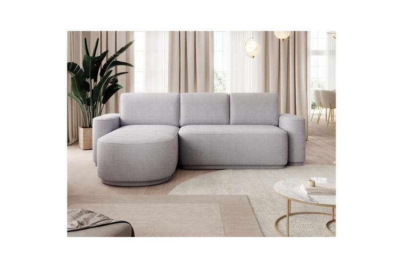Sektionssoffa Eltap Aurumm 285x92x180 cm - Touch 03, Ljusgrå, Vänster - Möbler - Soffa - Bäddsoffa