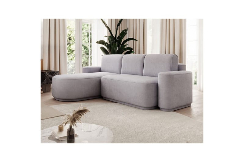 Sektionssoffa Eltap Aurumm 285x92x180 cm - Touch 03, Ljusgrå, Vänster - Möbler - Soffa - Bäddsoffa