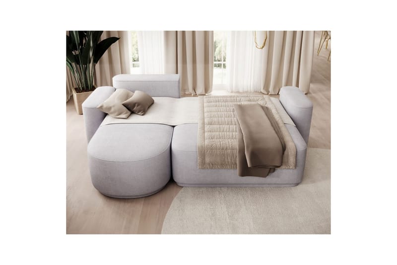 Sektionssoffa Eltap Aurumm 285x92x180 cm - Touch 03, Ljusgrå, Vänster - Möbler - Soffa - Bäddsoffa
