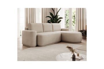 Sektionssoffa Eltap Aurumm 285x92x180 cm - Touch 18, Beige, Höger - Möbler - Soffa - Bäddsoffa