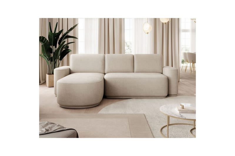 Sektionssoffa Eltap Aurumm 285x92x180 cm - Touch 18, Beige, Vänster - Möbler - Soffa - Bäddsoffa