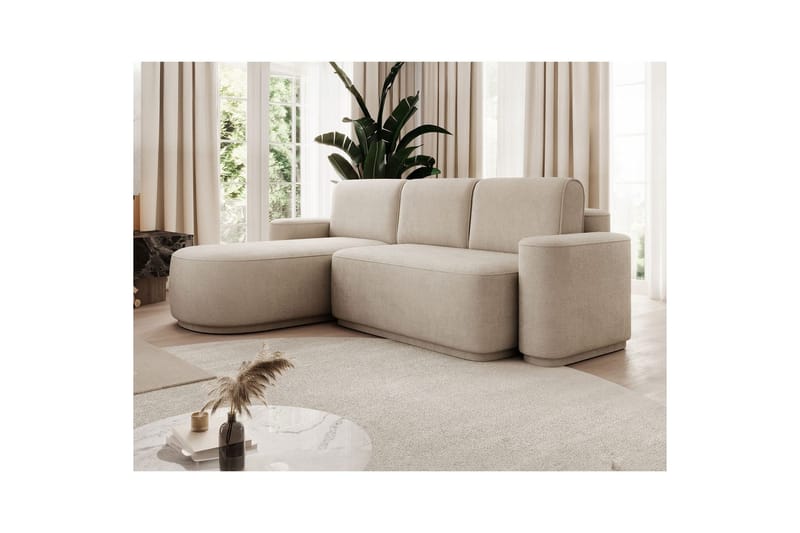 Sektionssoffa Eltap Aurumm 285x92x180 cm - Touch 18, Beige, Vänster - Möbler - Soffa - Bäddsoffa