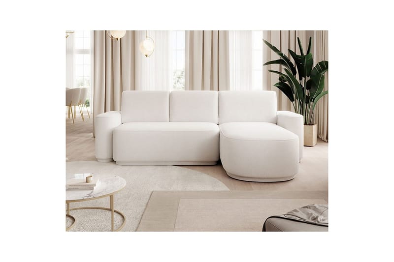 Sektionssoffa Eltap Aurumm 285x92x180 cm - Paolli 01 Vit, Höger - Möbler - Soffa - Bäddsoffa