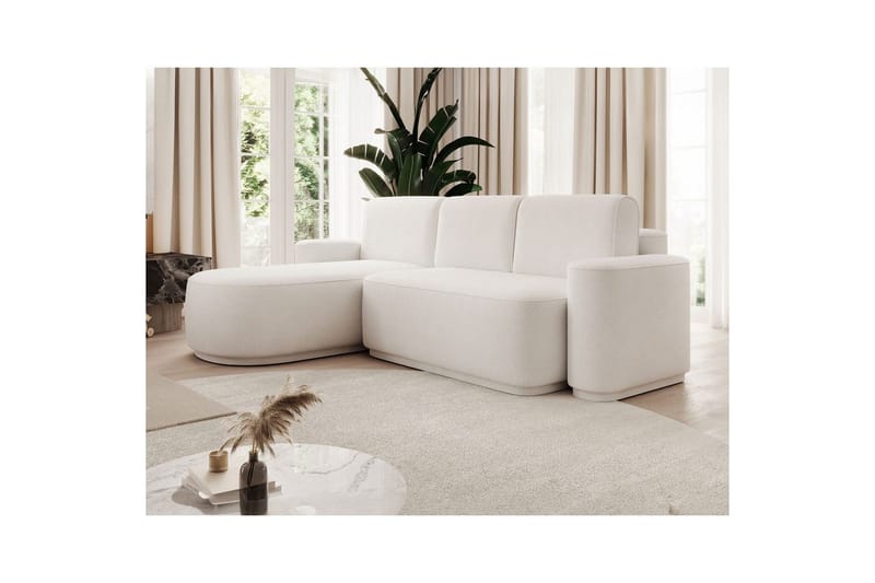 Sektionssoffa Eltap Aurumm 285x92x180 cm - Paolli 01 Vit, Vänster - Möbler - Soffa - Bäddsoffa