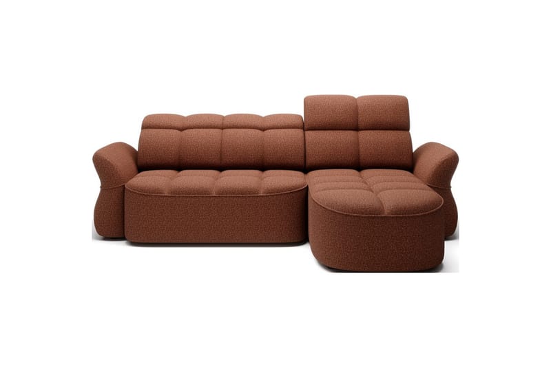 Sektionssoffa Eltap Beneth 301x115x185 cm - Breona 30, Orange, Höger - Möbler - Soffa - Bäddsoffa