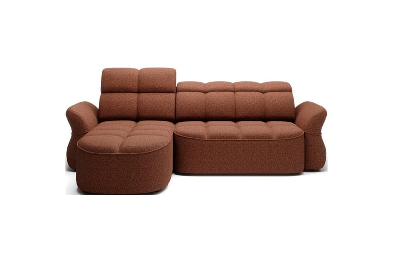 Sektionssoffa Eltap Beneth 301x115x185 cm, Breona 30, Orange, Vänster