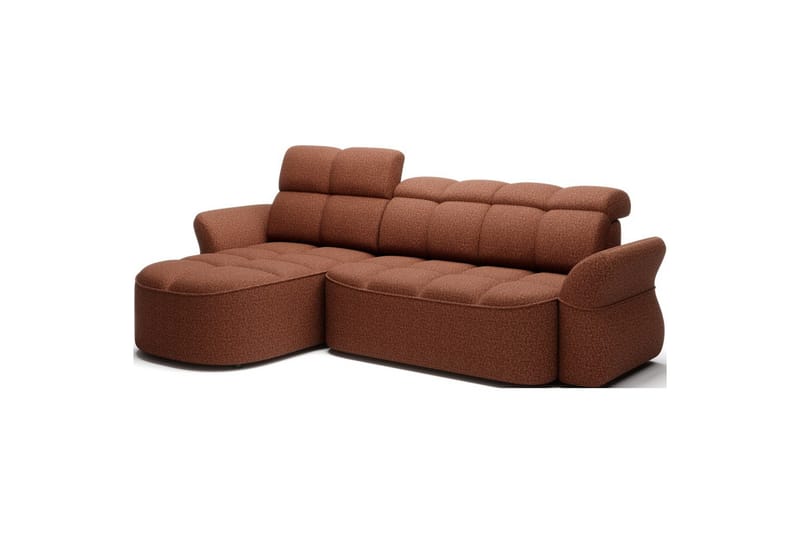 Sektionssoffa Eltap Beneth 301x115x185 cm - Breona 30, Orange, Vänster - Möbler - Soffa - Bäddsoffa