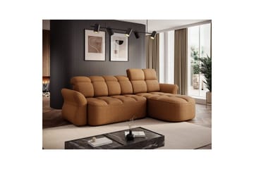 Sektionssoffa Eltap Beneth 301x115x185 cm - Breona 45, Gul, Höger - Möbler - Soffa - Bäddsoffa