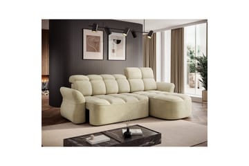 Sektionssoffa Eltap Beneth 301x115x185 cm - Monolith 04, Beige, Höger - Möbler - Soffa - Bäddsoffa