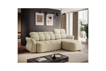 Sektionssoffa Eltap Beneth 301x115x185 cm - Monolith 04, Beige, Höger - Möbler - Soffa - Bäddsoffa