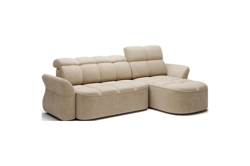Sektionssoffa Eltap Beneth 301x115x185 cm - Nube 20, Beige, Höger - Möbler - Soffa - Bäddsoffa