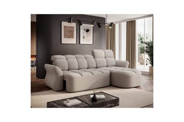 Sektionssoffa Eltap Beneth 301x115x185 cm - Royal 18, Beige, Höger - Möbler - Soffa - Bäddsoffa
