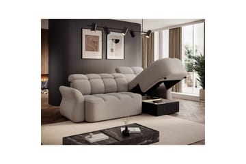 Sektionssoffa Eltap Beneth 301x115x185 cm - Royal 18, Beige, Höger - Möbler - Soffa - Bäddsoffa