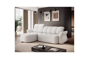 Sektionssoffa Eltap Beneth 301x115x185 cm - Paolli 01 Vit, Vänster - Möbler - Soffa - Bäddsoffa