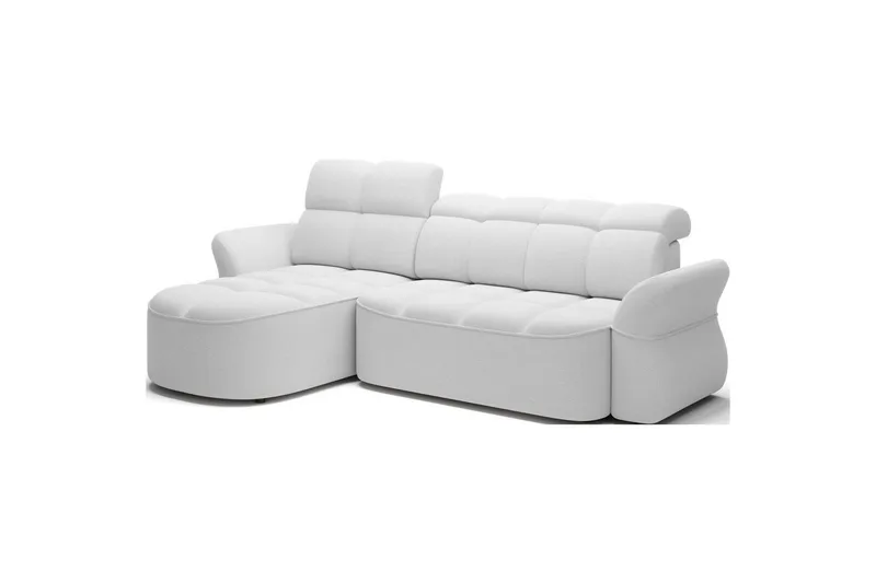 Sektionssoffa Eltap Beneth 301x115x185 cm - Paolli 01 Vit, Vänster - Möbler - Soffa - Bäddsoffa