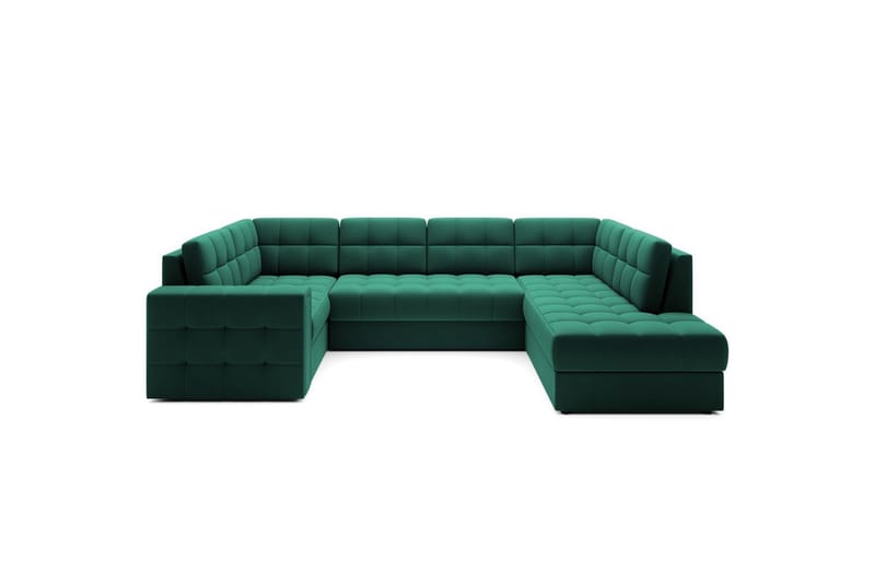 Sektionssoffa Eltap Blewett 299x198x82 cm, Lukso 35, Grön, Höger