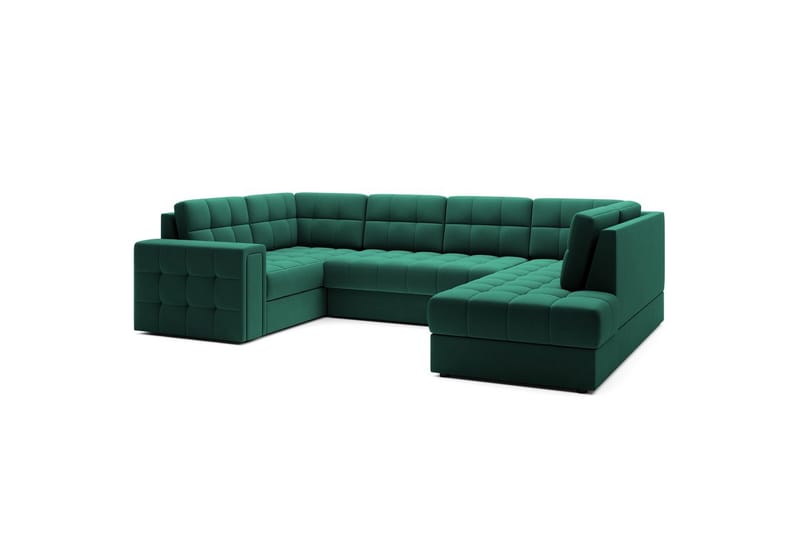 Sektionssoffa Eltap Blewett 299x198x82 cm - Lukso 35, Grön, Höger - Möbler - Soffa - Bäddsoffa