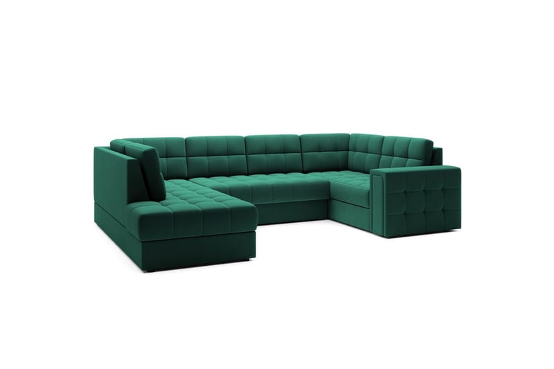 Sektionssoffa Eltap Blewett 299x198x82 cm - Lukso 35, Grön, Vänster - Möbler - Soffa - Bäddsoffa