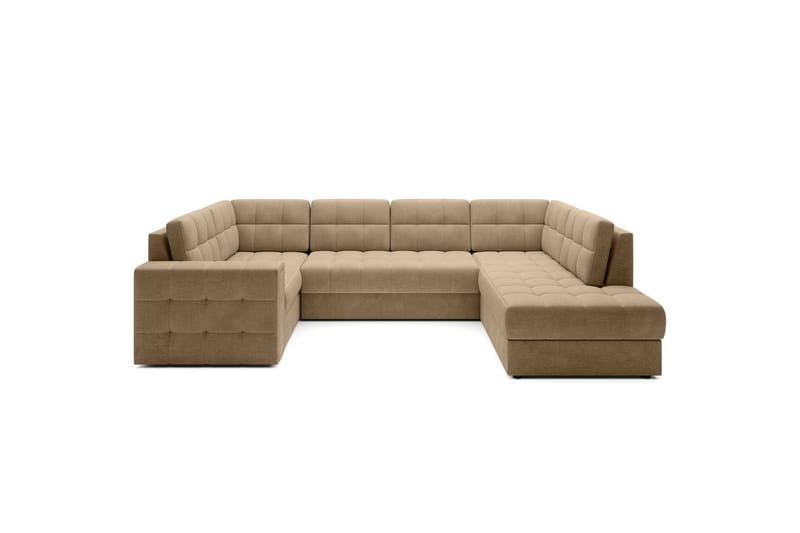Sektionssoffa Eltap Blewett 299x198x82 cm - Monolith 09, Mörkbeige, Höger - Möbler - Soffa - Bäddsoffa