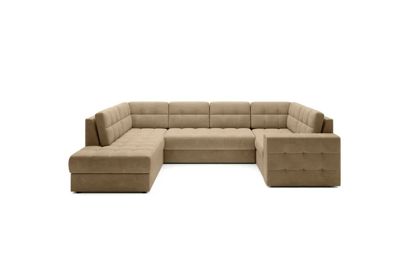 Sektionssoffa Eltap Blewett 299x198x82 cm - Monolith 09, Mörkbeige, Vänster - Möbler - Soffa - Bäddsoffa