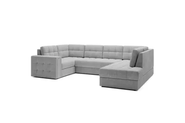 Sektionssoffa Eltap Blewett 299x198x82 cm - Monolith 84, Ljusgrå, Höger - Möbler - Soffa - Bäddsoffa