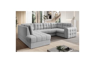 Sektionssoffa Eltap Blewett 299x198x82 cm - Monolith 84, Ljusgrå, Vänster - Möbler - Soffa - Bäddsoffa