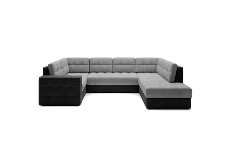 Sektionssoffa Eltap Blewett 299x198x82 cm - Monolith 84, Monolith 97, Ljusgrå, Mörkgrå, Höger - Möbler - Soffa - Bäddsoffa