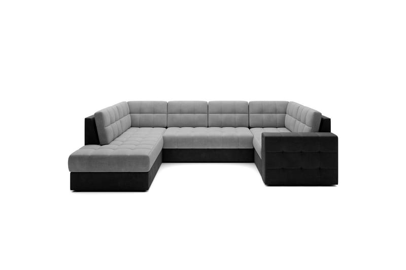 Sektionssoffa Eltap Blewett 299x198x82 cm - Monolith 84, Monolith 97, Ljusgrå, Mörkgrå, Vänster - Möbler - Soffa - Bäddsoffa