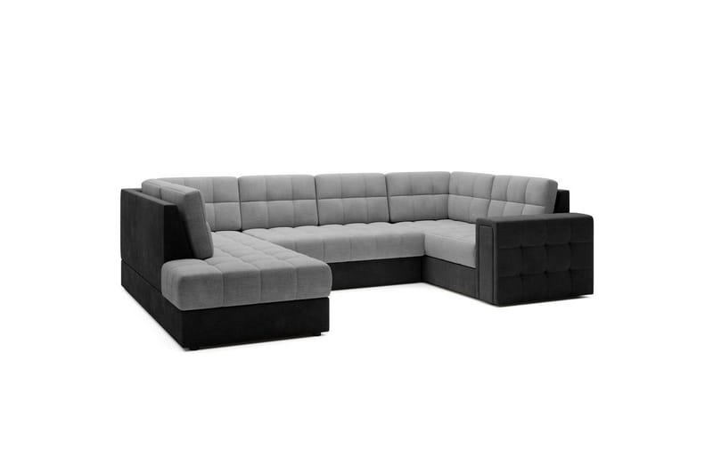 Sektionssoffa Eltap Blewett 299x198x82 cm - Monolith 84, Monolith 97, Ljusgrå, Mörkgrå, Vänster - Möbler - Soffa - Bäddsoffa