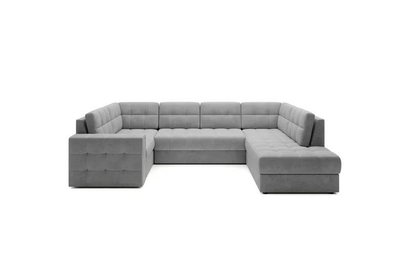 Sektionssoffa Eltap Blewett 299x198x82 cm, Monolith 85, Grå, Höger
