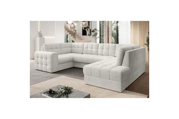 Sektionssoffa Eltap Blewett 299x198x82 cm - Royal 01, Vit, Höger - Möbler - Soffa - Bäddsoffa