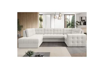 Sektionssoffa Eltap Blewett 299x198x82 cm - Royal 01, Vit, Vänster - Möbler - Soffa - Bäddsoffa