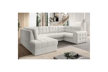 Sektionssoffa Eltap Blewett 299x198x82 cm - Royal 01, Vit, Vänster - Möbler - Soffa - Bäddsoffa