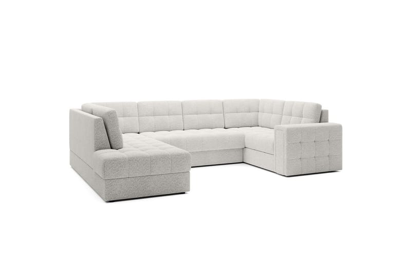 Sektionssoffa Eltap Blewett 299x198x82 cm - Royal 01, Vit, Vänster - Möbler - Soffa - Bäddsoffa