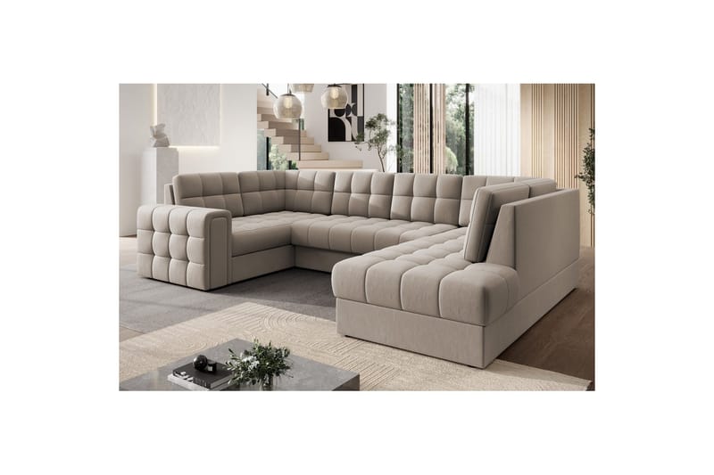 Sektionssoffa Eltap Blewett 299x198x82 cm - Sola 18, Beige, Höger - Möbler - Soffa - Bäddsoffa