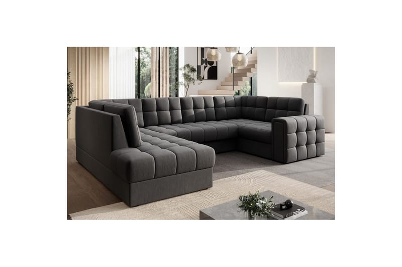 Sektionssoffa Eltap Blewett 299x198x82 cm - Sola 6, Mörkgrå, Vänster - Möbler - Soffa - Bäddsoffa