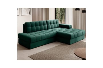 Sektionssoffa Eltap Blezalt 240x150x82 cm - Lukso 35, Grön, Höger - Möbler - Soffa - Bäddsoffa