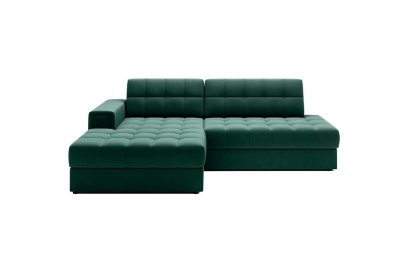 Sektionssoffa Eltap Blezalt 240x150x82 cm, Lukso 35, Grön, Vänster